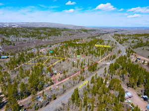 Birds eye view of property