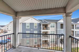 Balcony with a residential view