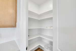 View of storage area