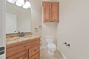 Half bathroom on main level