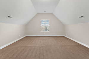 Bonus room provides the perfect space for a family to relax