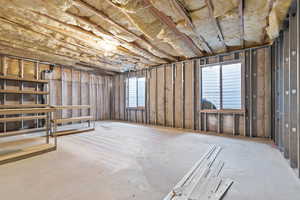 Unfinished area perfect for your creative touches.... a home gym, and art/craft area, a home theater room, etc.