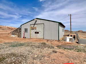 View of pole building