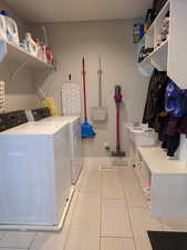 Laundry and mud room.