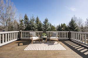 Deck off primary bedroom