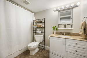 Basement apartment ensuite bathroom