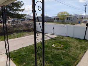 View of street featuring a gate