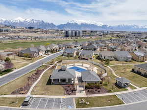 Aerial view with a mountain view and a residential view