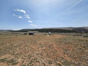 View of mountain feature with a rural view