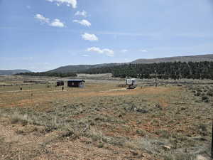 View of mountain feature with a rural view