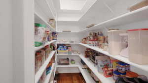 View of storage area