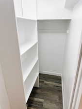 View of closet