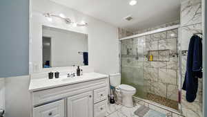 Basement apartment bathroom
