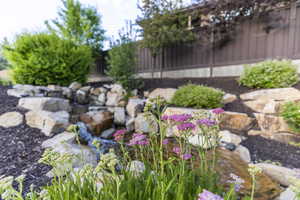 View of fenced yard
