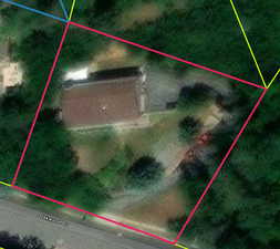 Birds eye view of property