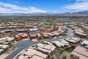 Aerial view with a mountain view and a residential view