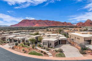 Mountain view featuring a residential view