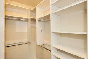 View of spacious closet