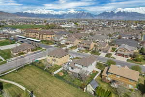 Bird's eye view with a mountain view and a residential view