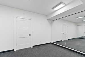 Empty room with baseboards