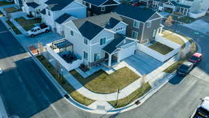 Aerial view featuring a residential view