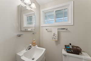Guest bathroom off laundry room