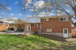 Back of the home showing door to ADU