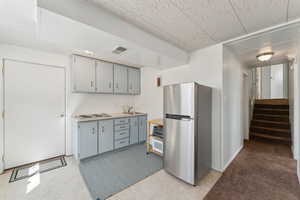 Mother-in-law space with separate entrance. Refrigerator included.