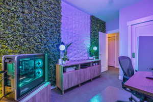 If you want to play video games in your office with the ambiance of a retro fps - voila!