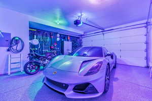 Oh and of course the lighting makes it the coolest garage ever. The Lotus Emira doesnt' hurt