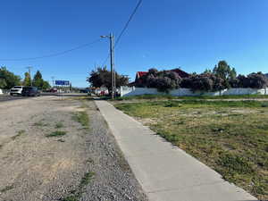 View of street featuring sidewalks