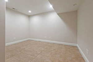 Spare room can be used as craft room, exercise room or office