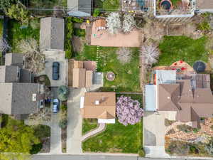 Bird's eye view featuring a residential view