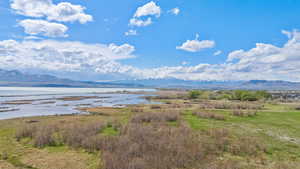Mountain view with a water view