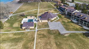 Aerial view featuring a residential view