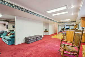 Living room with carpet