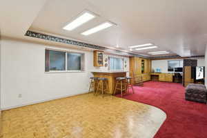 Interior space with bar