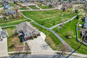 Drone / aerial view with a residential view