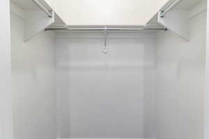 View of the closet next to the mudroom