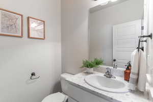 Half bath by garage entrance