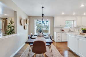Dining area off of kitchen