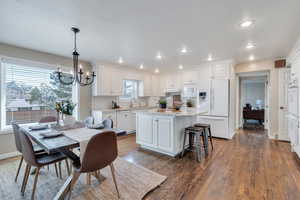 Bright kitchen has lots of natural light