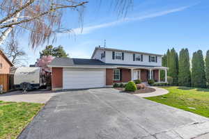 Two-car garage with extra RV parking