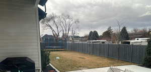View of back yard