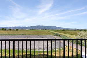 View of mountain feature with a rural view