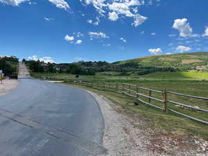 View of road with a rural view
