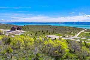 View of mountain feature featuring a water view