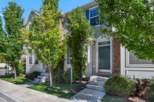 View of front of home with stone siding