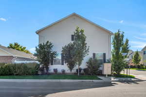View of home's exterior with mail area