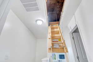 Stairway with visible vents
